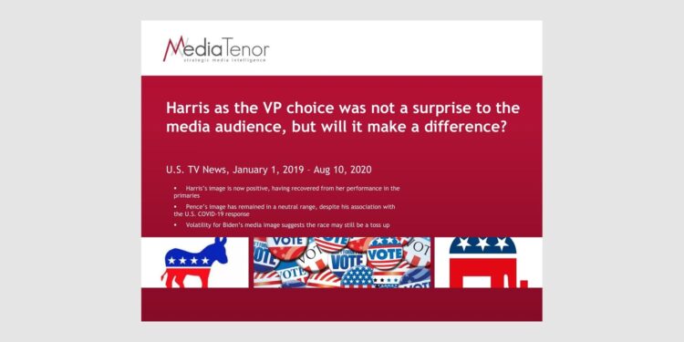 Harris as the VP choice was not a surprise to the media audience, but will it make a difference?