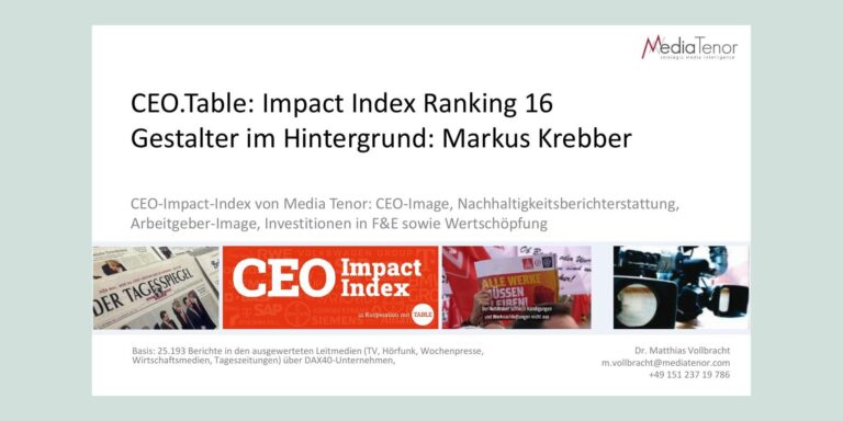 Markus Krebber kann auf Arbeitgeber-Image bauen
