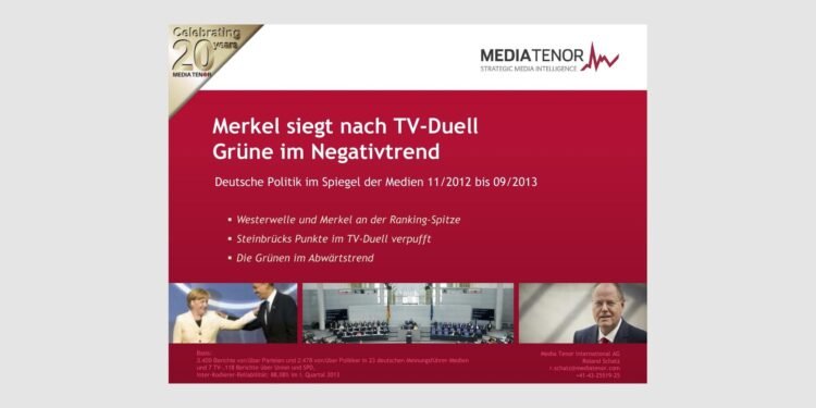 Merkel siegt nach TV-Duell