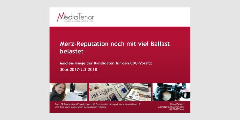 Merz-Reputation noch mit viel Ballast belastet