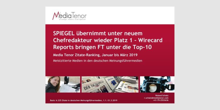 SPIEGEL übernimmt unter neuem Chefredakteur wieder Platz 1 im Zitate-Ranking