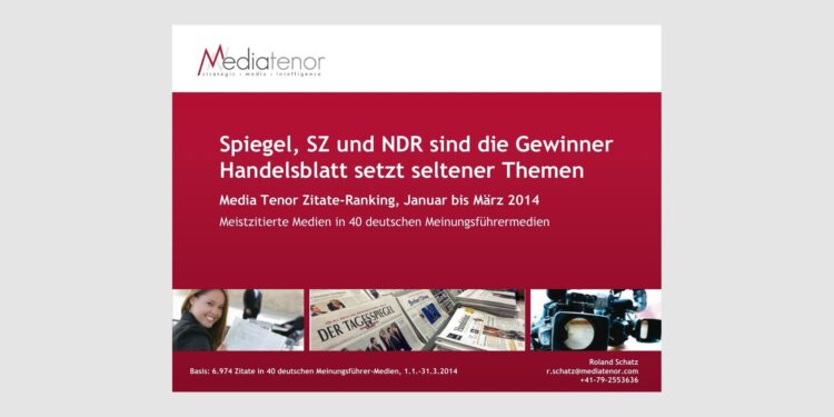 Spiegel, SZ und NDR sind die Gewinner